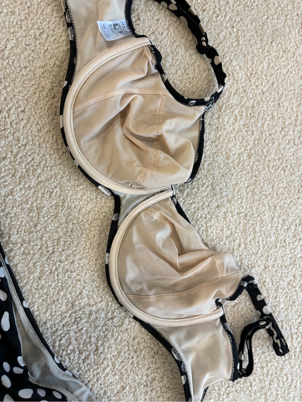 Fantasie Black & White Polka Dot Underwire Bikini - Picture 3 of 8